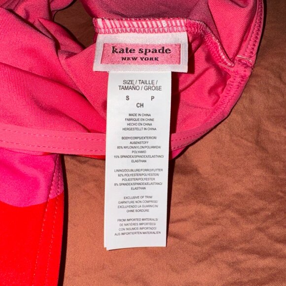Kate Spade Polka Dot Bikini Red/Pink (Scarlet Flame) - Picture 7 of 9